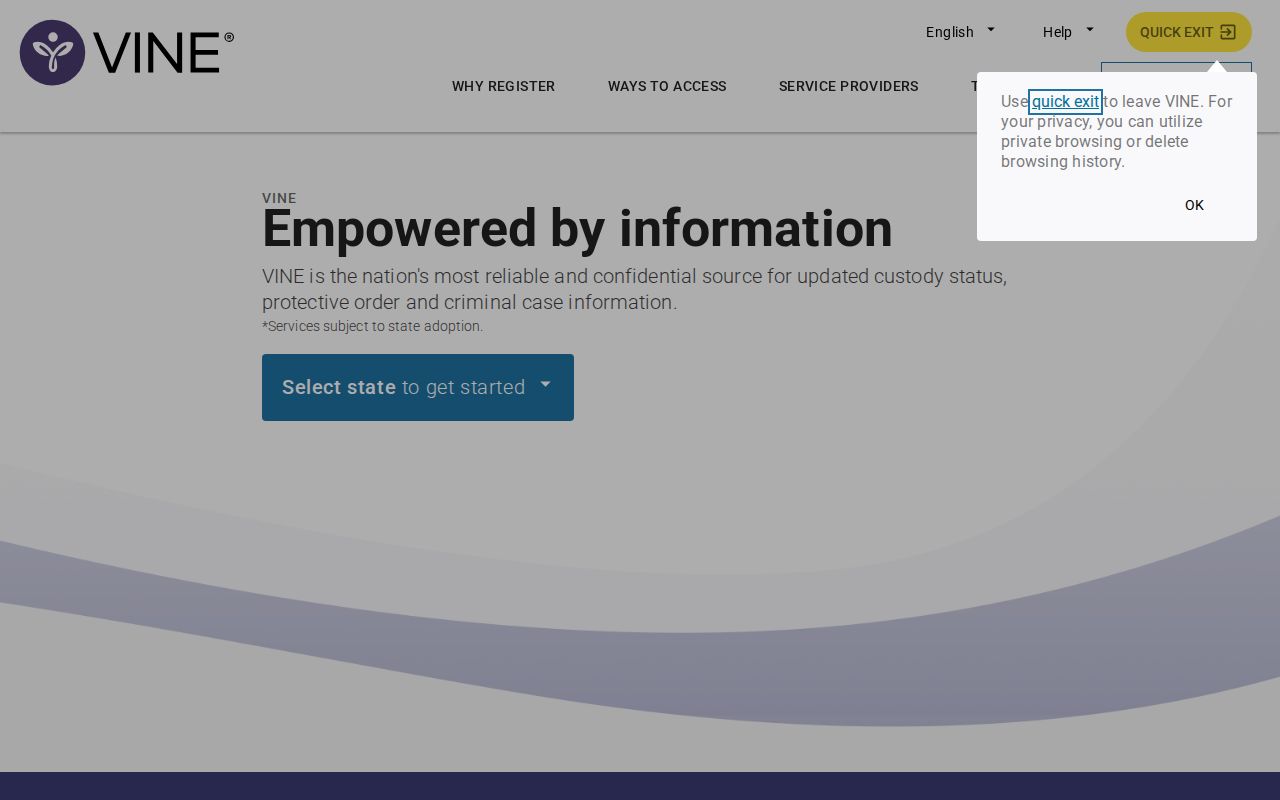 Hardee County arrest custody check on the VINELink portal